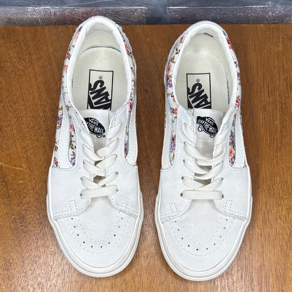 Vans Kids Cream Floral Sneakers - Picture 2 of 11